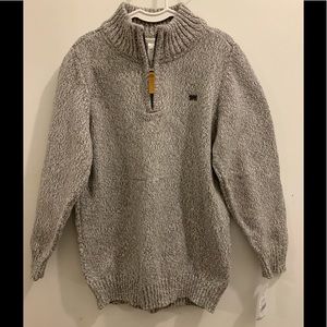 Carters Boys Zip up Sweater Grey Size 7 New with Tags